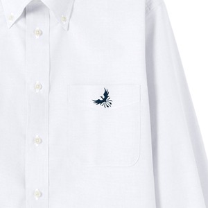 JADE EARTH刺繍オックスフォード長袖シャツ