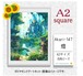 【国内製造】A2サイズ四角オーロラビーズ3色入   akari-147  ダイヤモンドアート