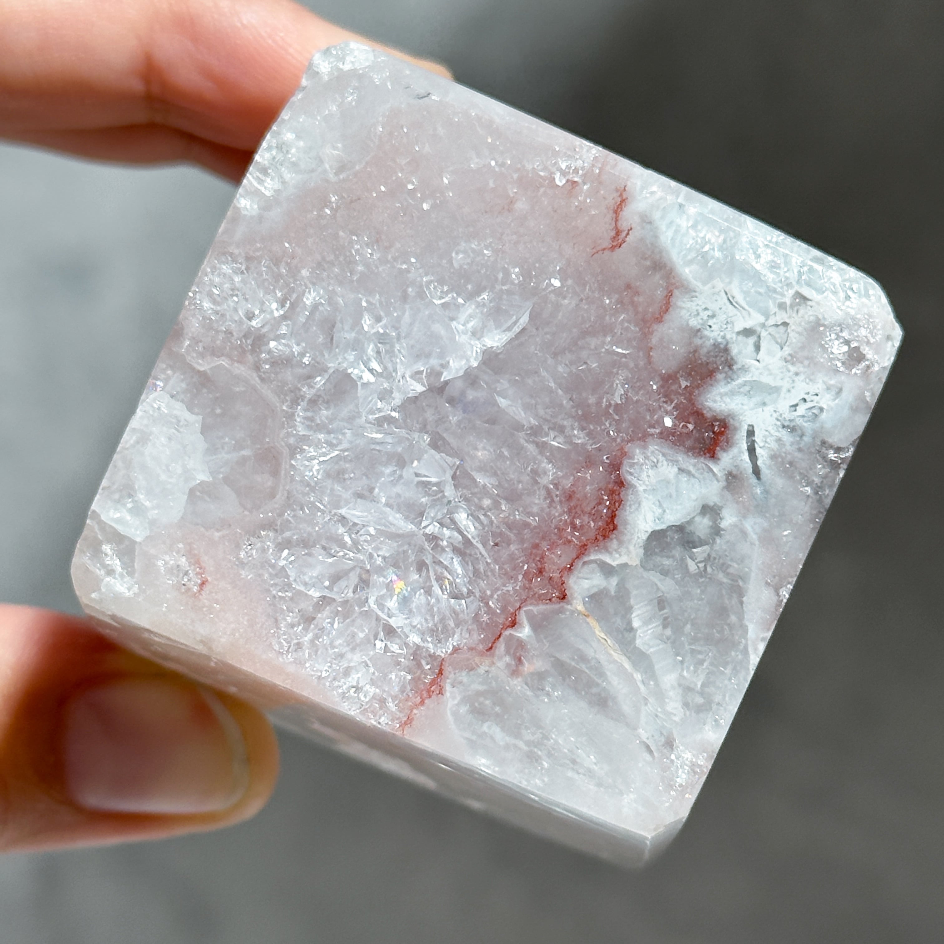 ハイクオリティ】ピンクアメジスト キューブ02◇ Pink Amethyst