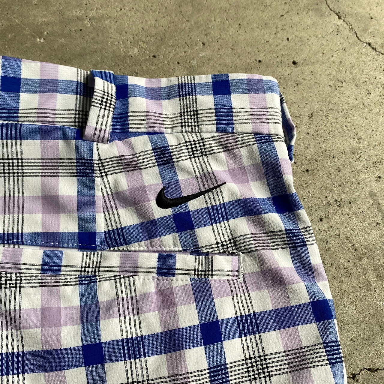 NIKE ナイキ GOLF チェック柄 DRI-FIT ハーフパンツ ショーツ メンズ 