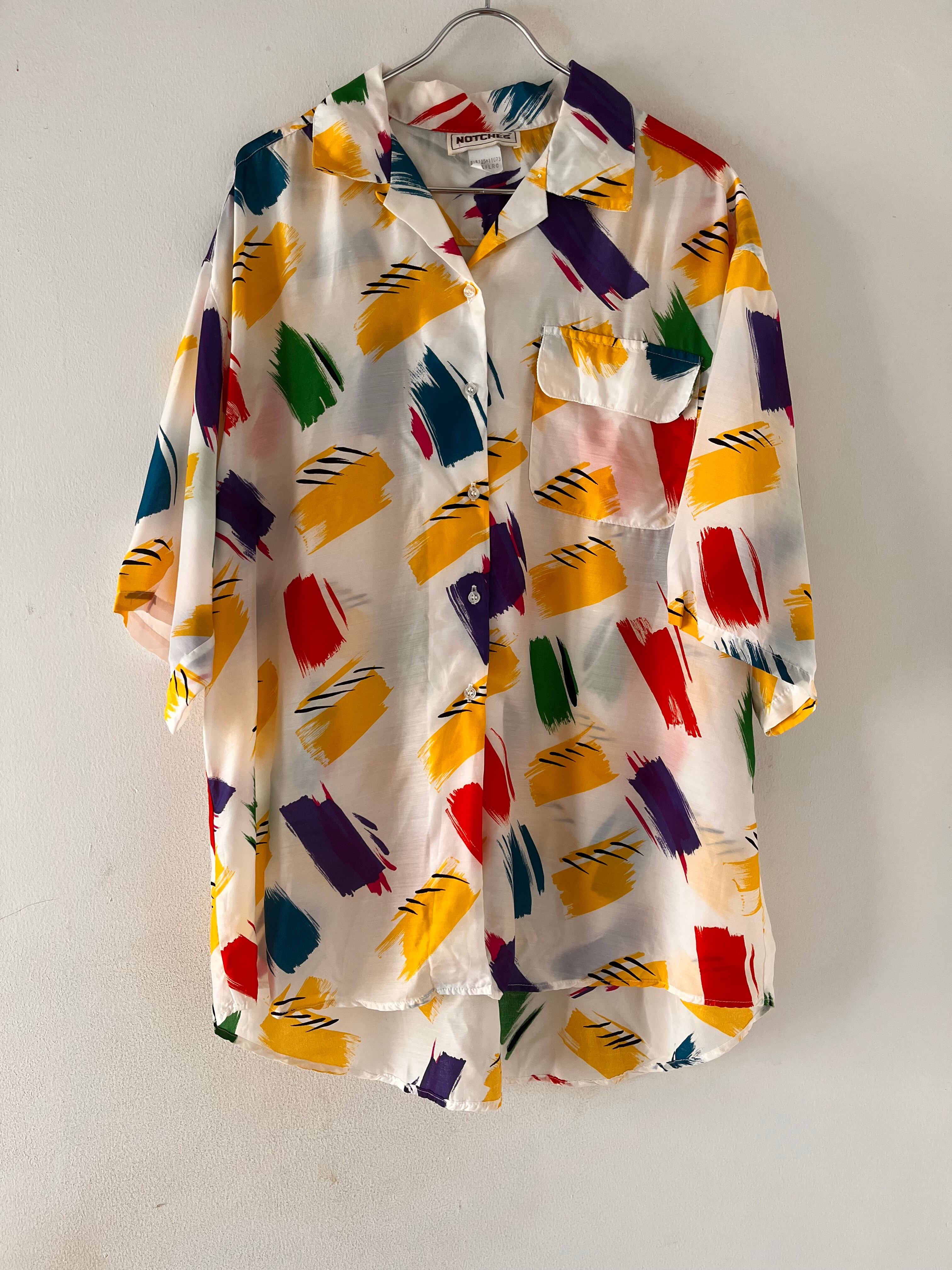 ペイントプリントシャツ