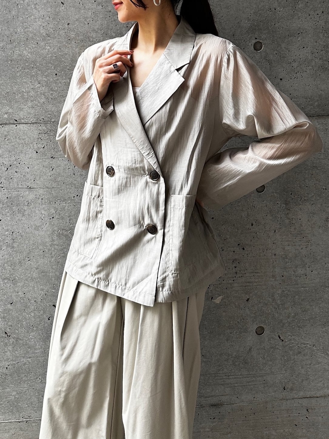 SHEER JACKET（ｼｱｰｼﾞｬｹｯﾄ）【3676200】 | CIEL'AIR