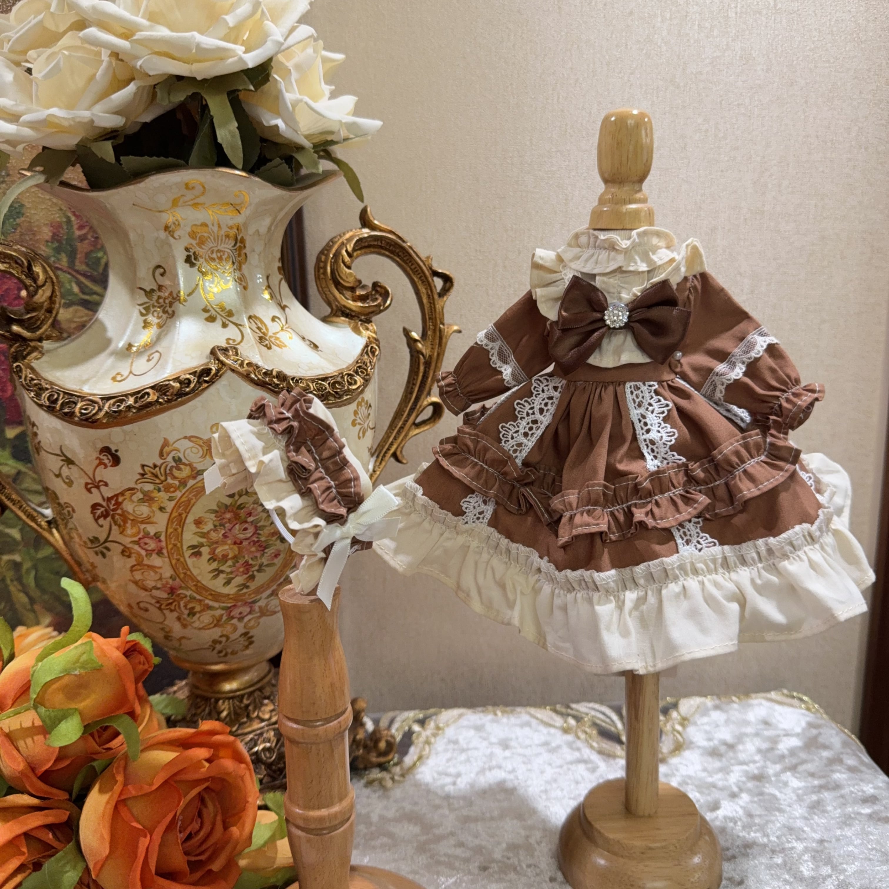 DD,SD,MDD,MSD,幼SD服 スーパードルフィー ブラウンドレス