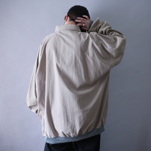 shirt docking design XXXLT super over silhouette pullover