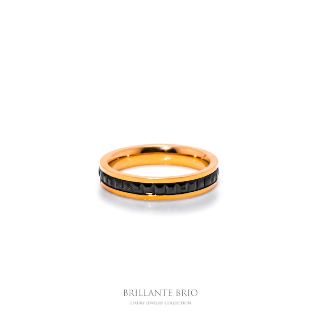 black×gold ring