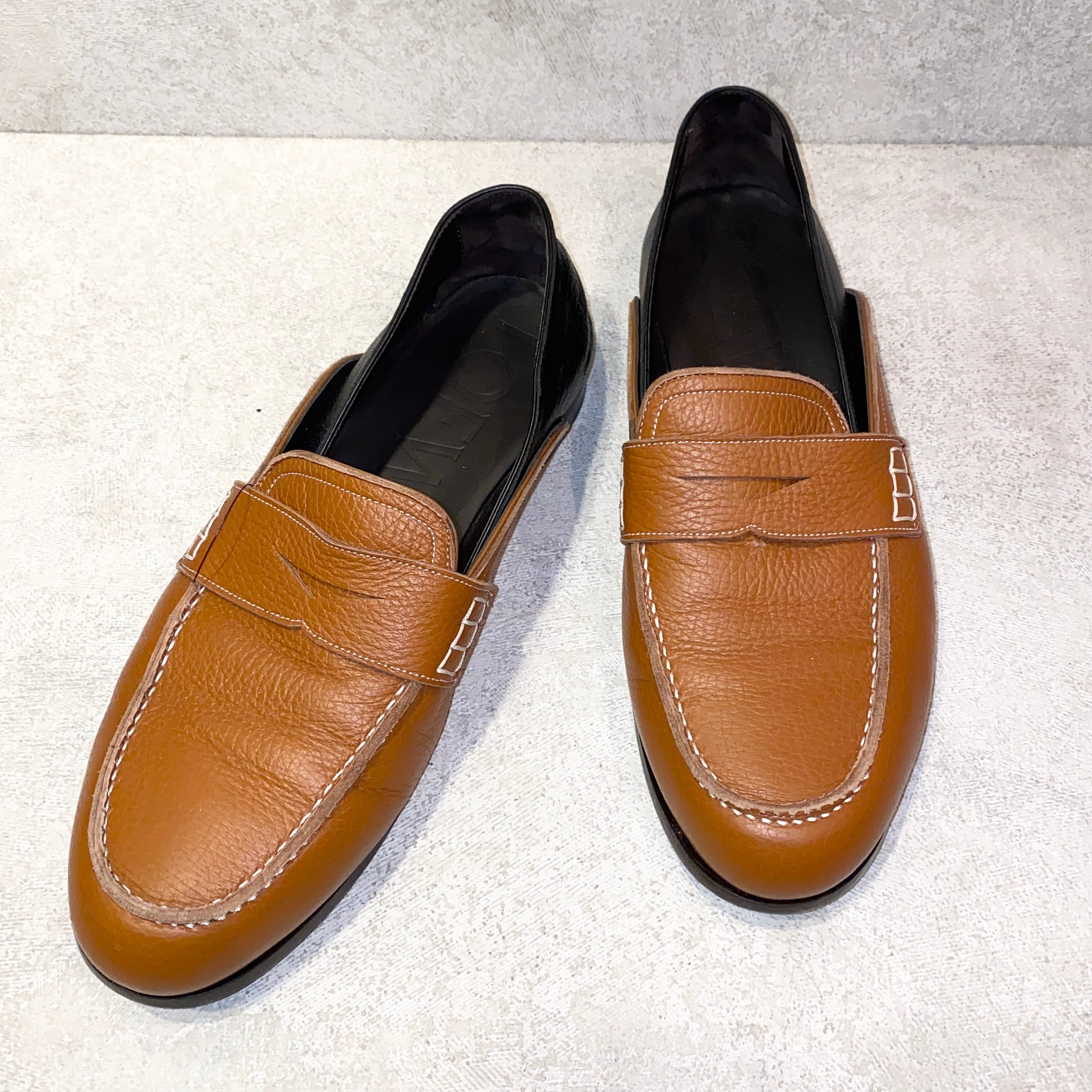 LOEWE 2way leather slip-on | NOIR ONLINE