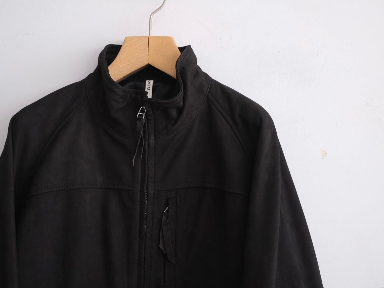 CCU” HIGH NECK BLOUSON COW NUBUCK” | Lapel online store