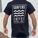 2023年春夏　新商品　SURFERS COFFEE　バックロゴTシャツ/BLACK