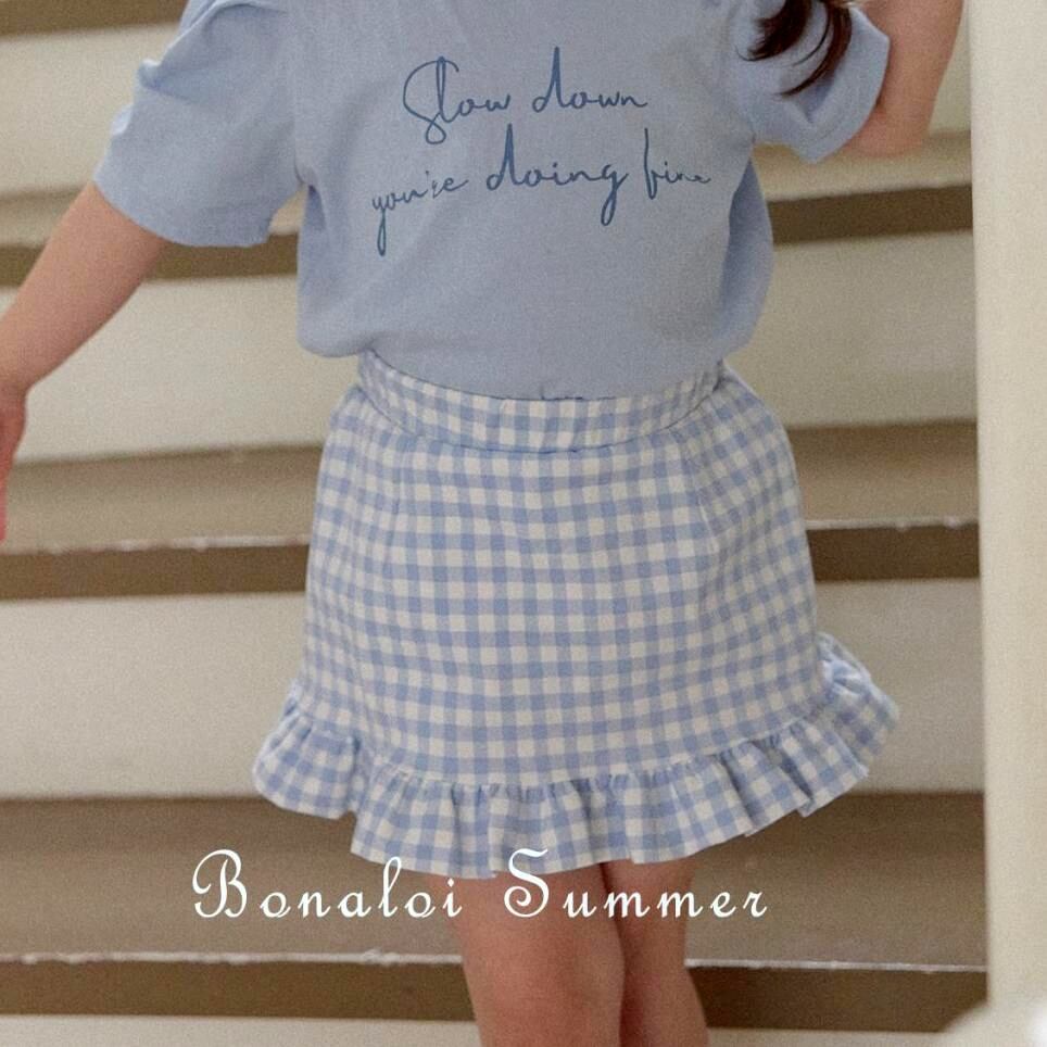 «sold out»«ジュニアサイズあり»«bonaloi» モモフリルスカート 3colors