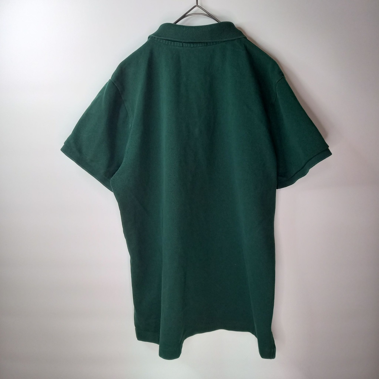 ラルフローレン　ポロシャツ　THE SKINNY　半袖　刺繍ロゴ　グリーン　XL