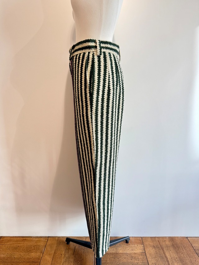 jonnlynx/JL225-PT1061 Russell pants green×white