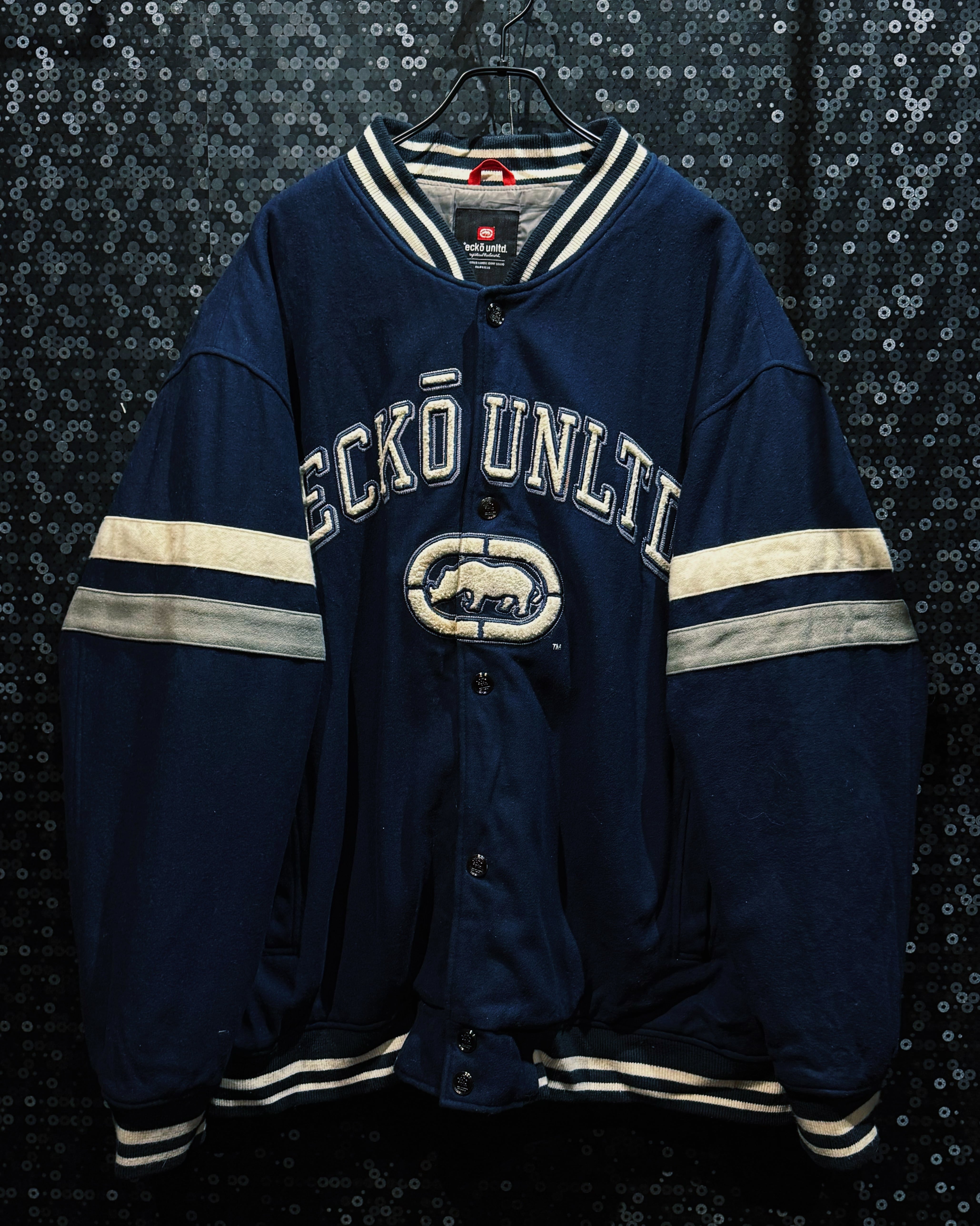 【ÆIEM】“ECKŌ UNLTD Varsity Classic” Wool Stadium Jacket
