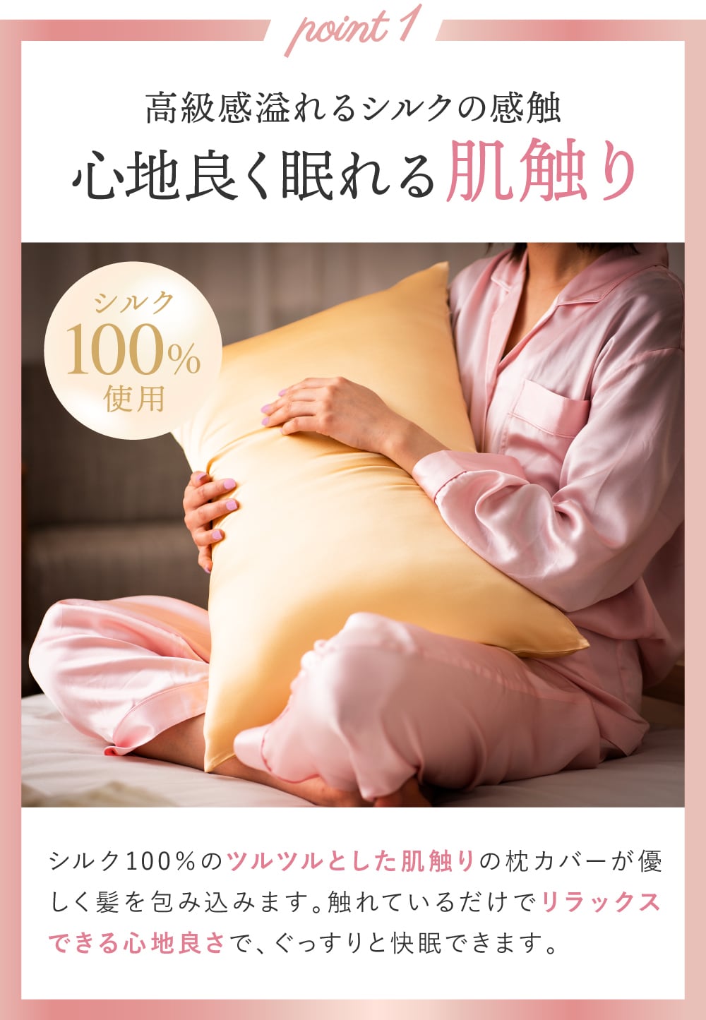 ふるさと納税対象》 【silkTo】 枕カバー 両面シルク シルク 絹 100