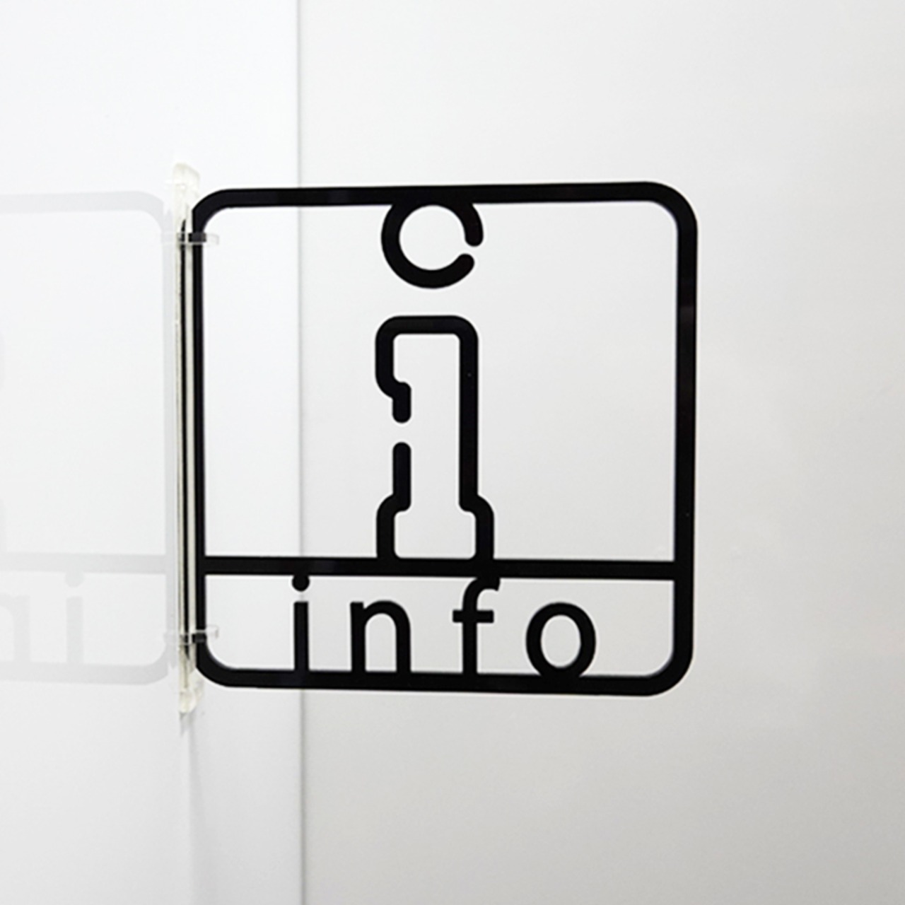 ツケレルン（3Wayピクトサイン）軽量 アクリル 突き出し 看板 （インフォ）3way-0066 - 2