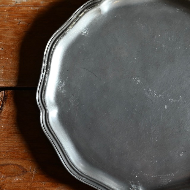 Pewter Plate / ピューター プレート〈 お皿・エタン・収納・店舗什器・食器・アンティーク・ヴィンテージ 〉114109
