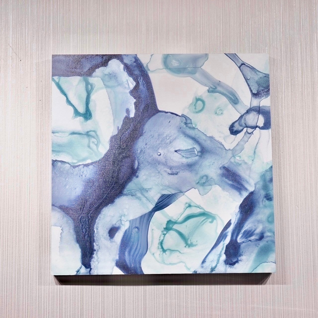 インクアート 抽象画 壁掛け アート 大型 55×55 現代 美術 絵 モダン 