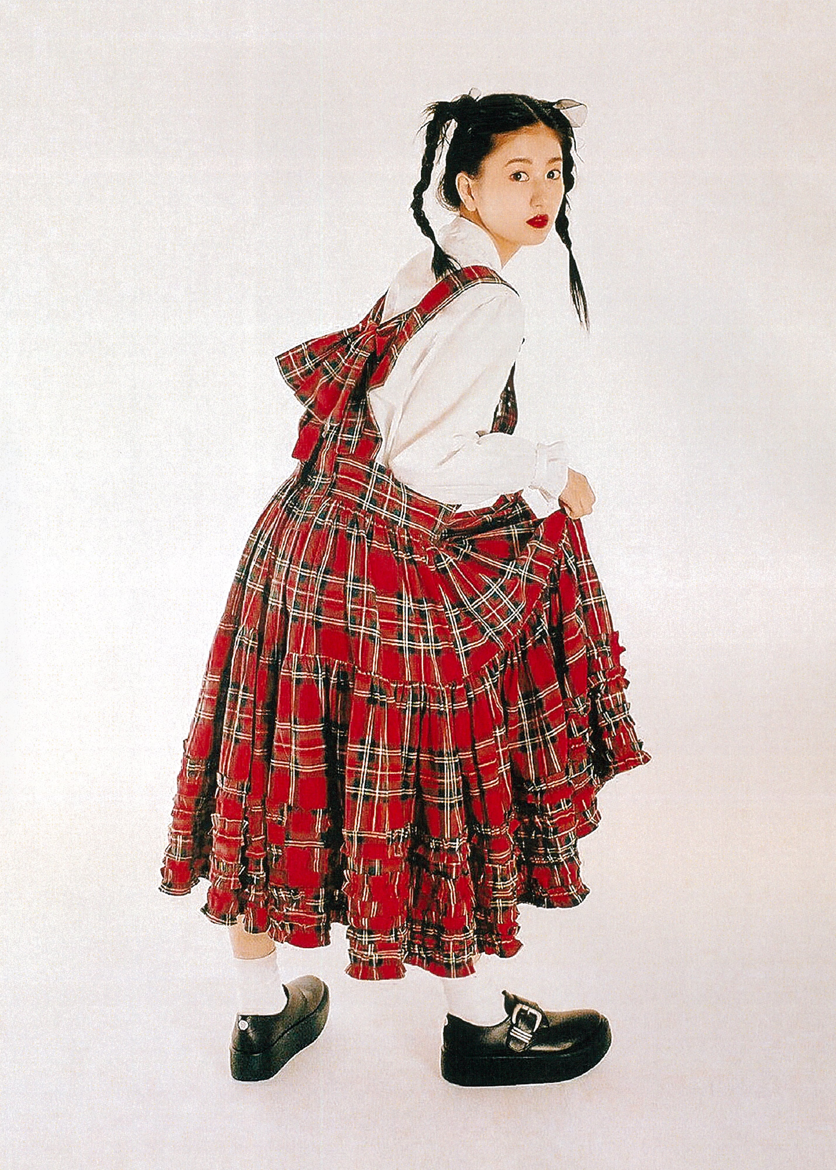 連休中お値下げ/HEIHEI♡吊りリボンスカート 吊りリボンスカート RED 002 | HEIHEI