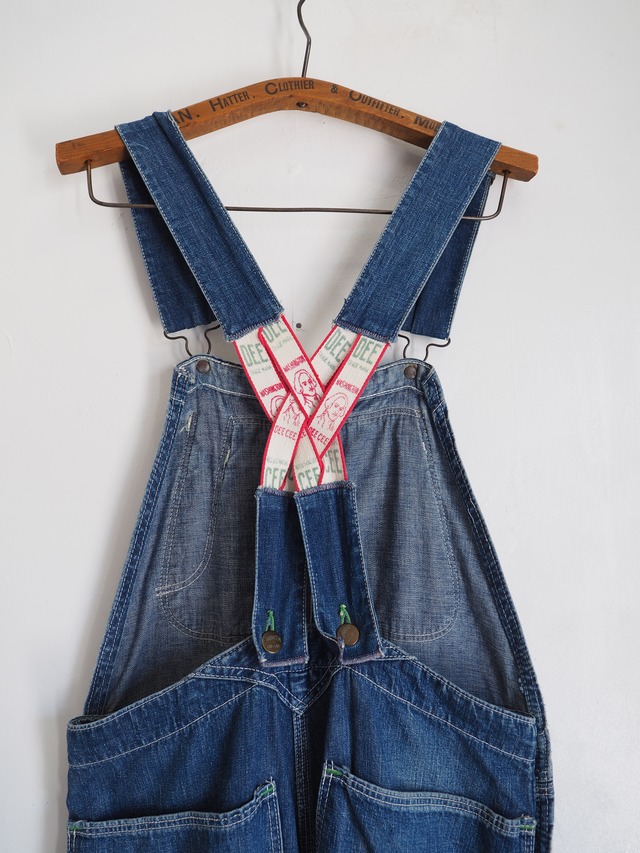 1960’s Made in USA Washington DEE CEE Low Back Denim Overalls