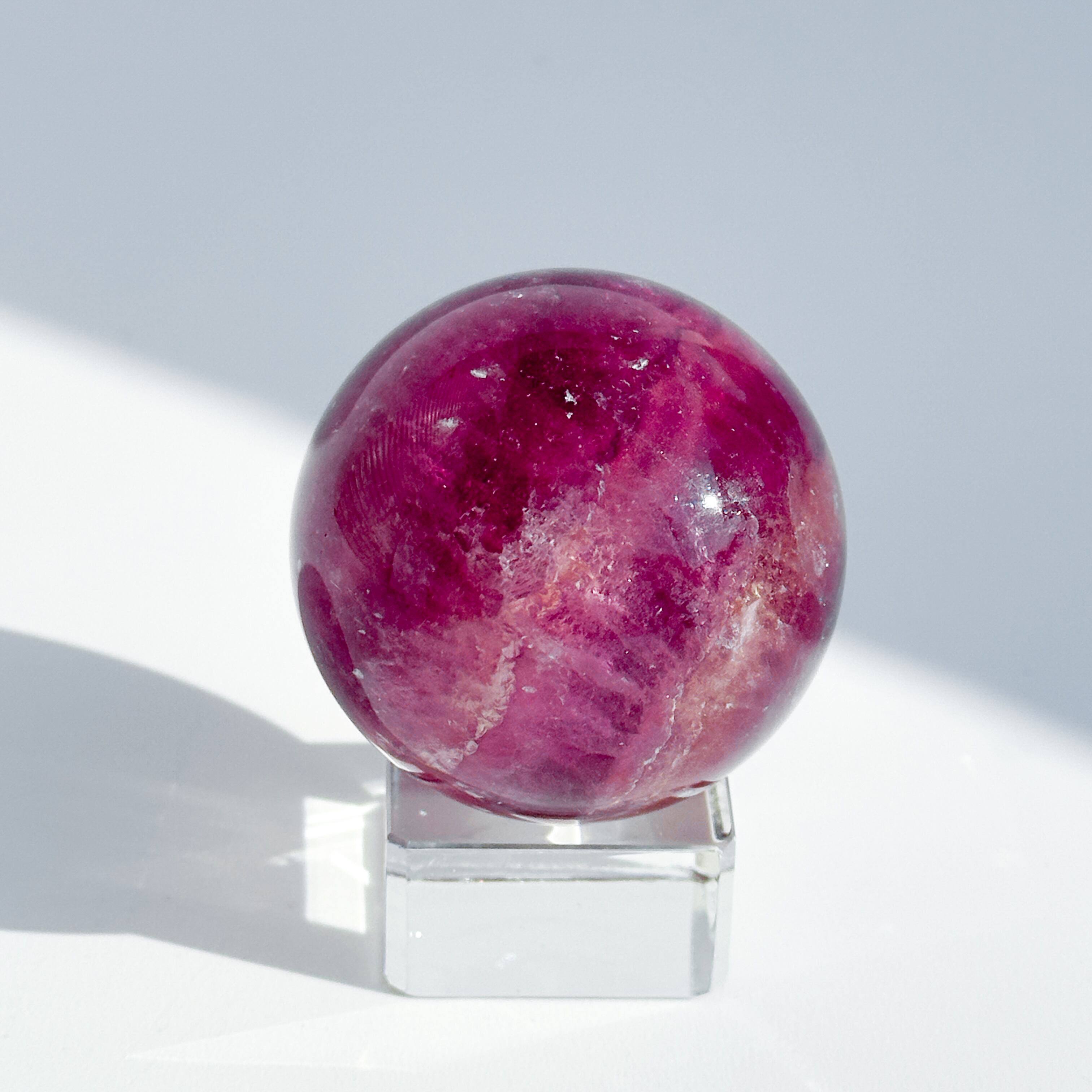 パープルフローライト スフィア（丸玉）14◇Purple Fluorite Sphere