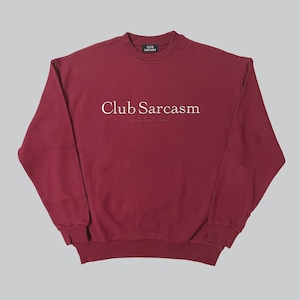 CLASSIC EMBROIDERY SWEAT BURGUNDY