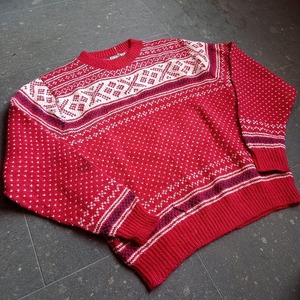 USA製 L.L.Bean ノルディック柄セーター used [101031]