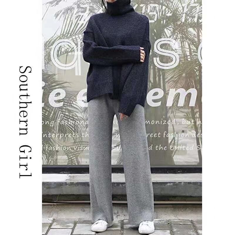 ゆったりニットワイドパンツ　AJ11295-D04