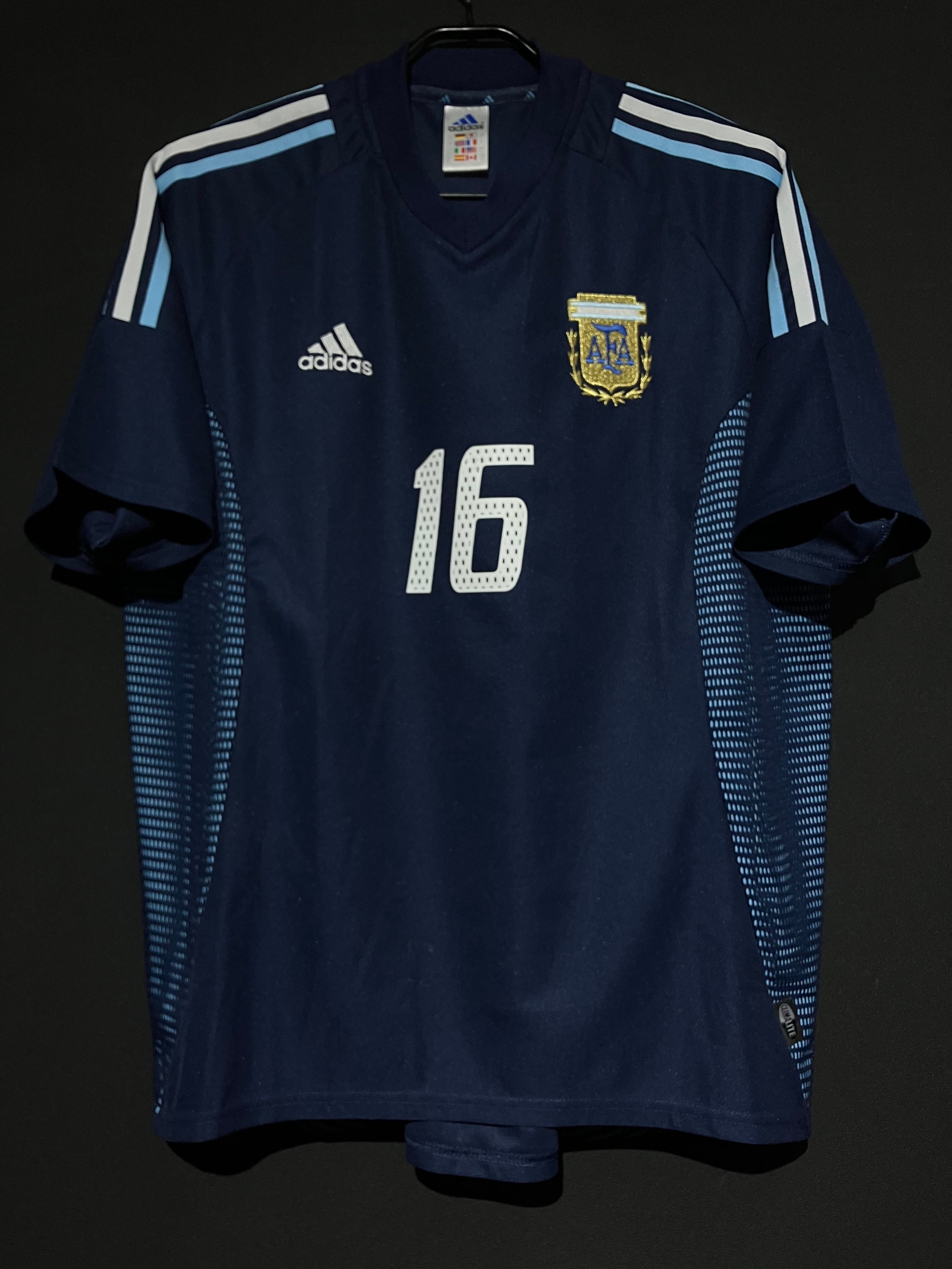 アルゼンチン代表 アイマール ユニフォーム 16番 2002/03】 / Argentina（A） / Condition：Preowned / Grade：2 / Size