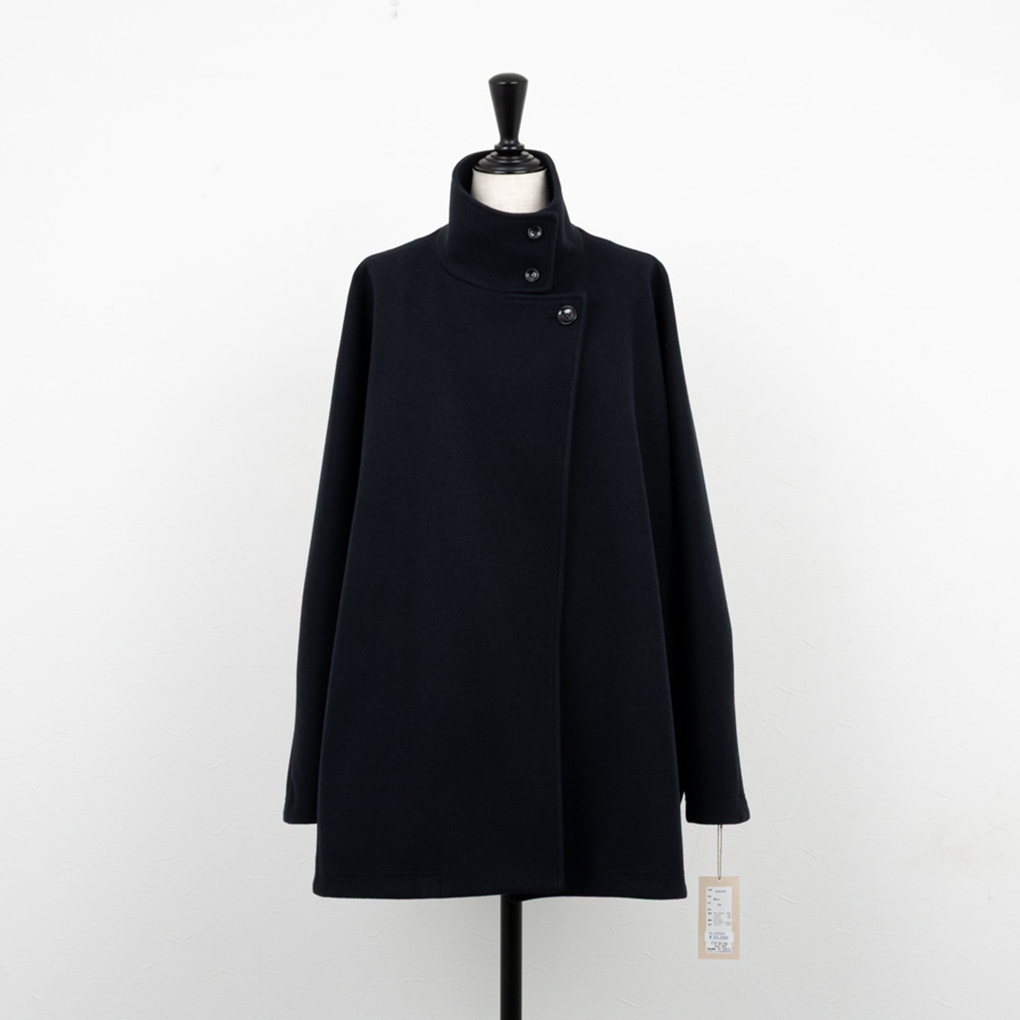 パシオーネ　カフネ　ドルマンスリーブコート cafune／カフネ】スタンドカラードルマンコート（ネイビー） | La Himawari