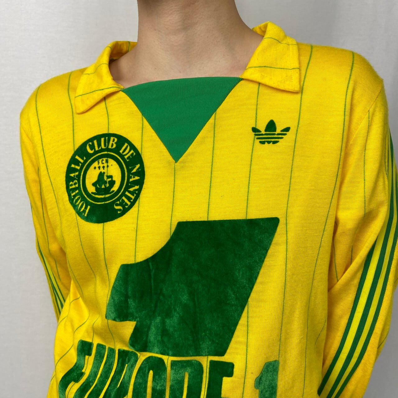 80年代 フランス製 adidas アディダス FOOTBALL CLUB DE NANTES FC ...