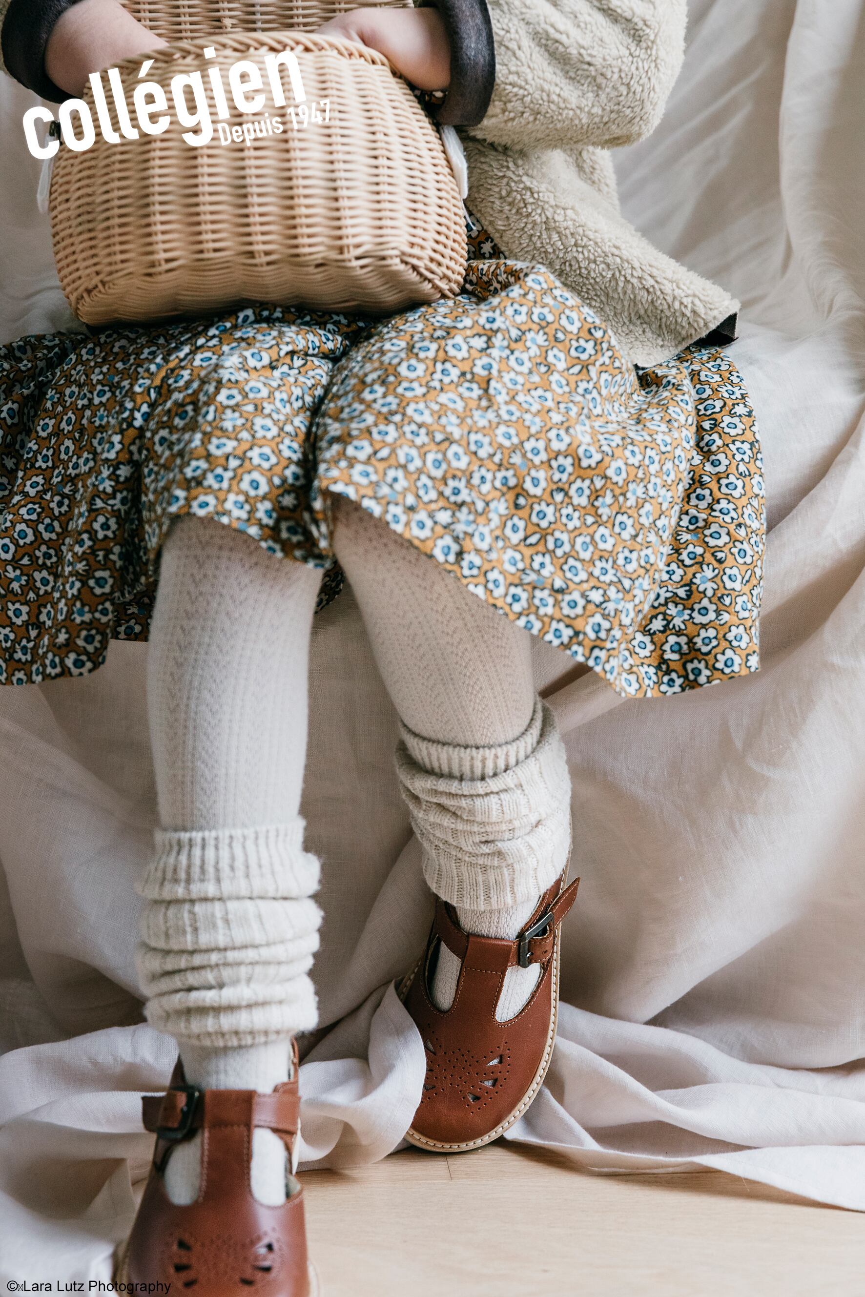 AW25【collegien(コレジアン) Helene  -Ribbed Merino Wool Leg Warmers-】