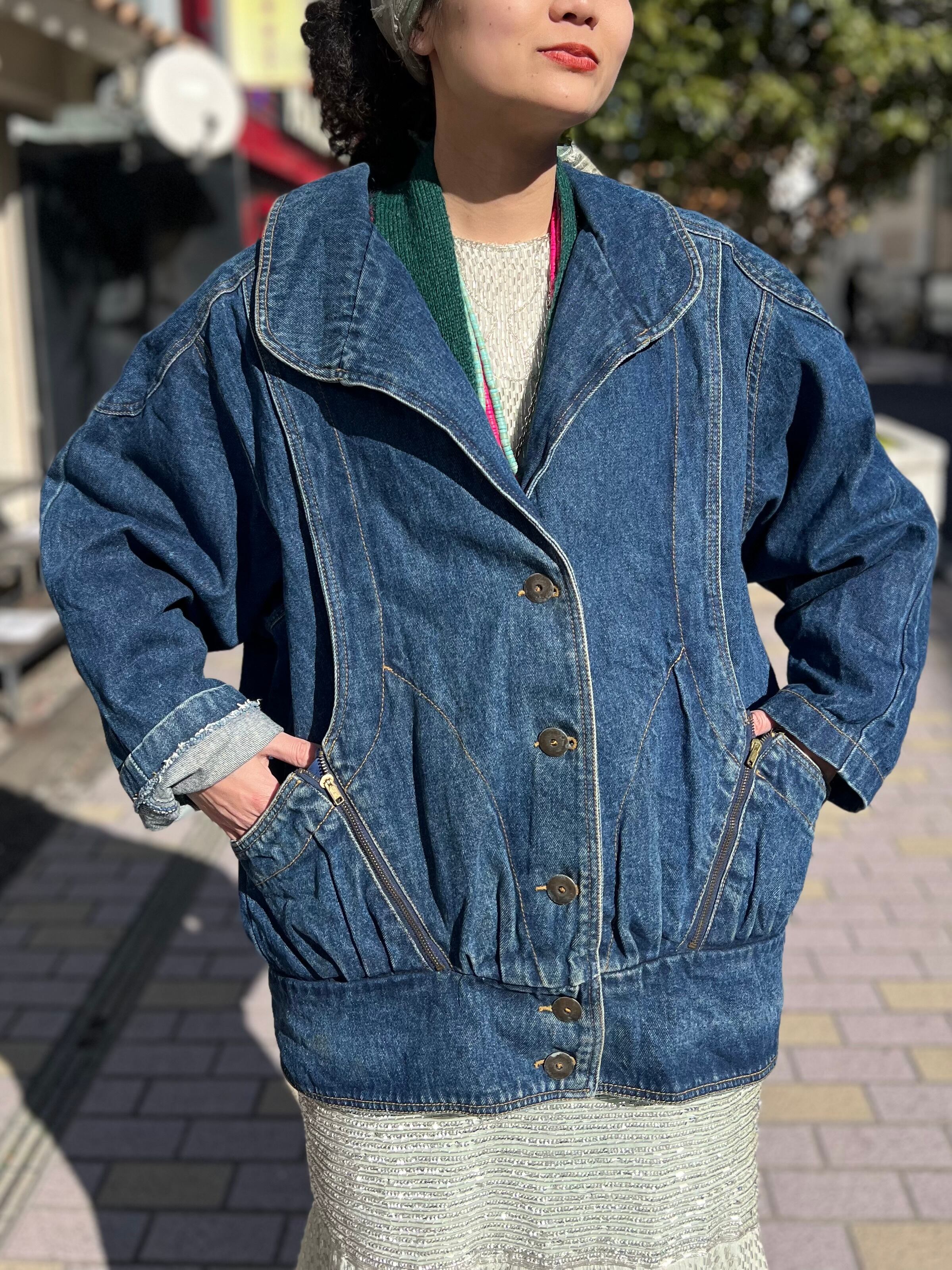 Vintage big size denim jacket ( ヴィンテージ ビッグサイズ デニム ジャケット )
