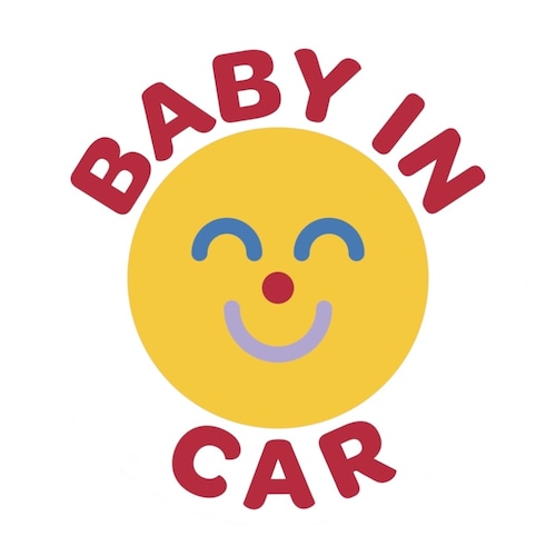 【aimi odawara】BABY IN CAR Magnet Sticker