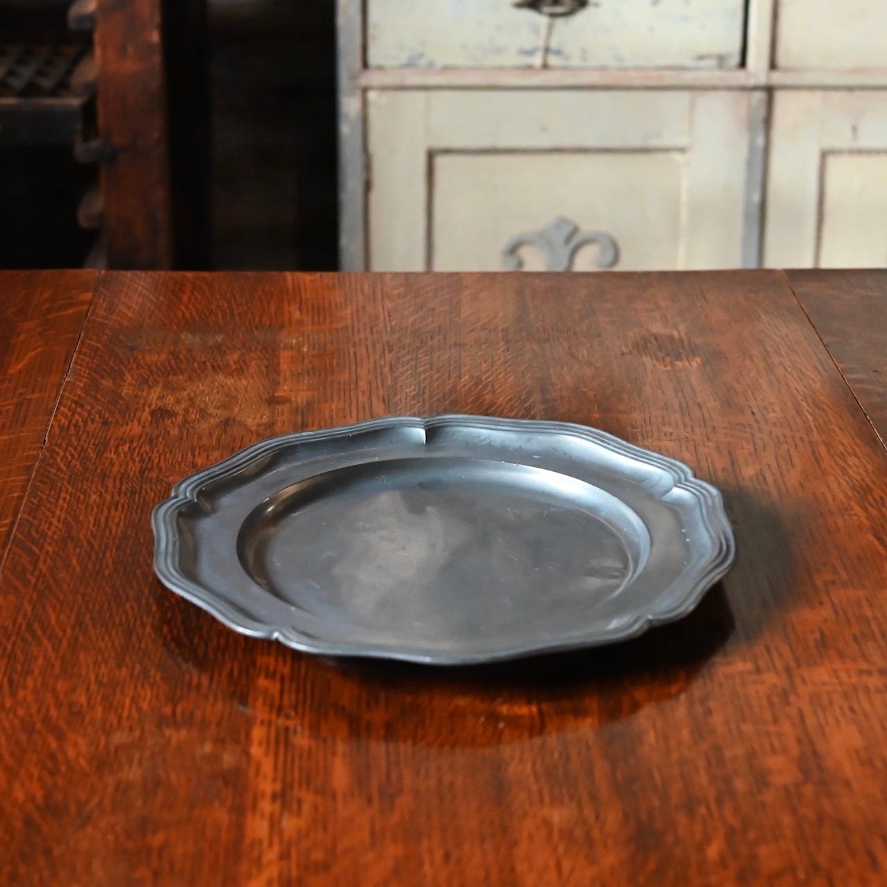 Pewter Plate / ピューター プレート〈 お皿・エタン・収納・店舗什器