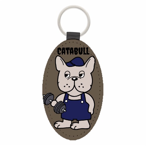 カタブル レザーキーホルダー【グレー】