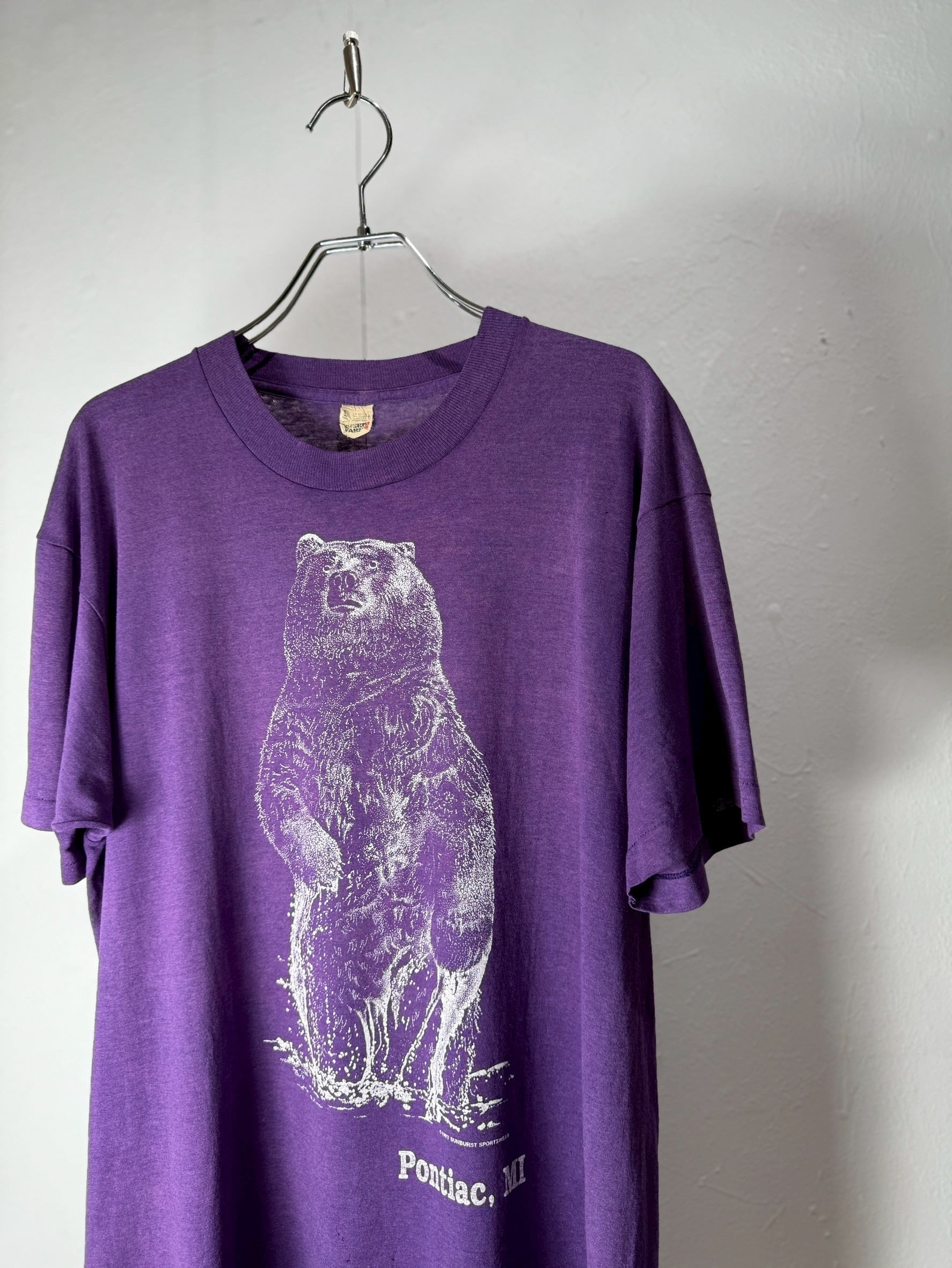 90’s USA made “Pontiac, MI Bear” Art T-shirt