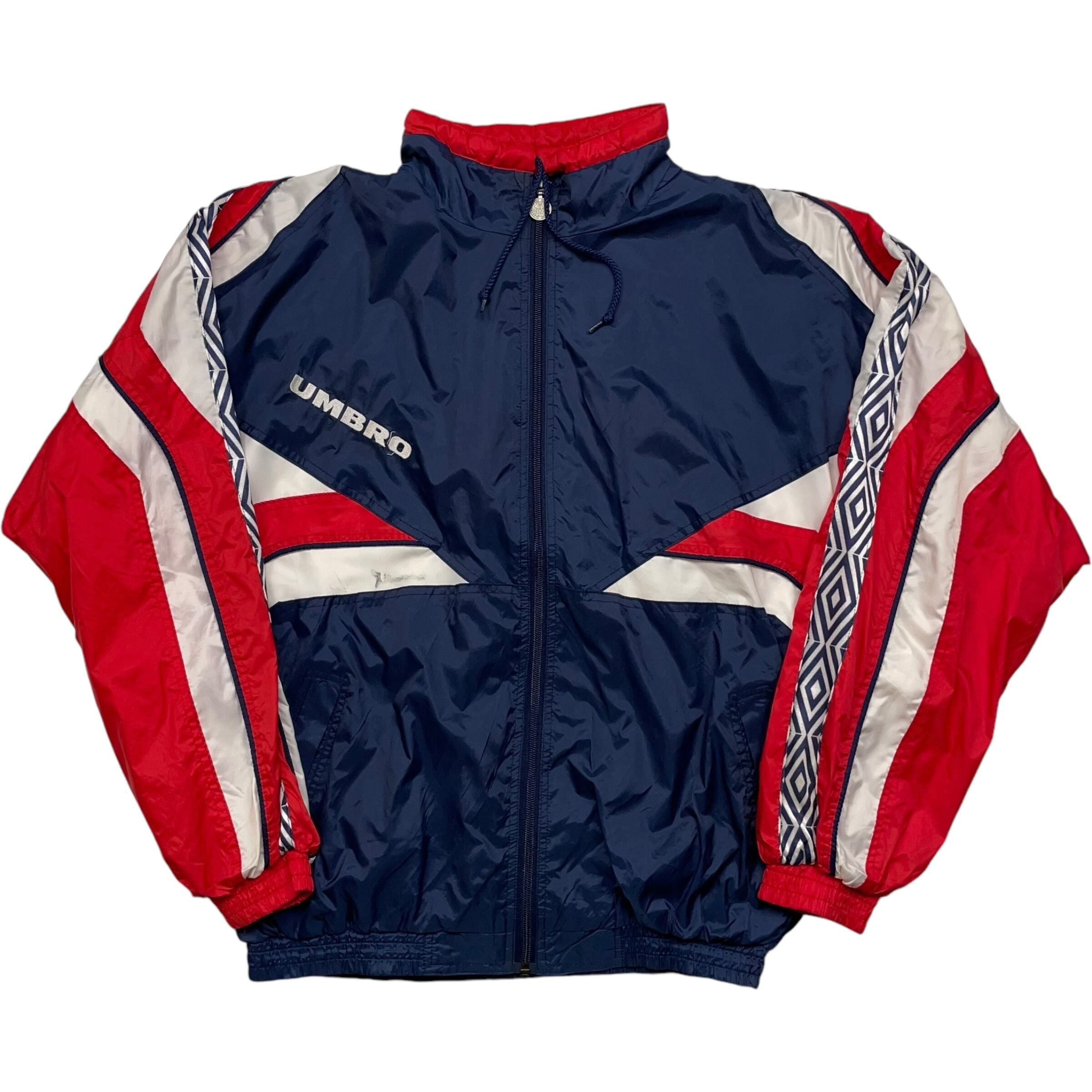 《M》 UMBRO アンブロ ナイロンジャケット 刺繍 90年代 vintage no.4510