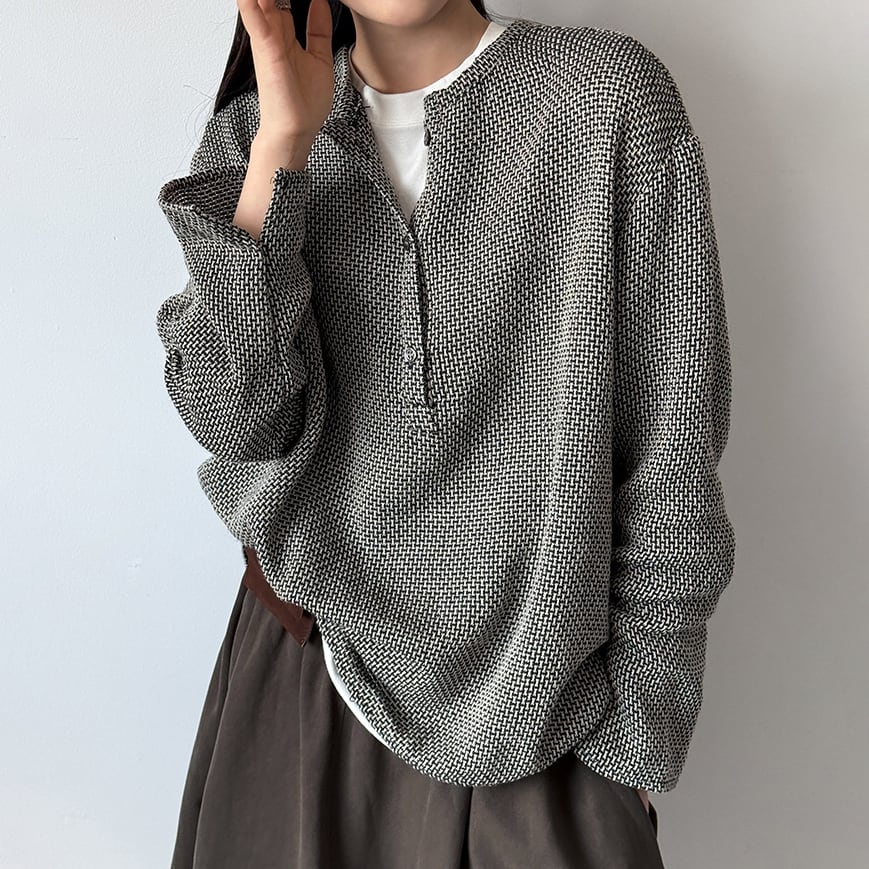 half button pullover 14727