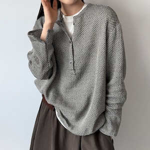 half button pullover 14727