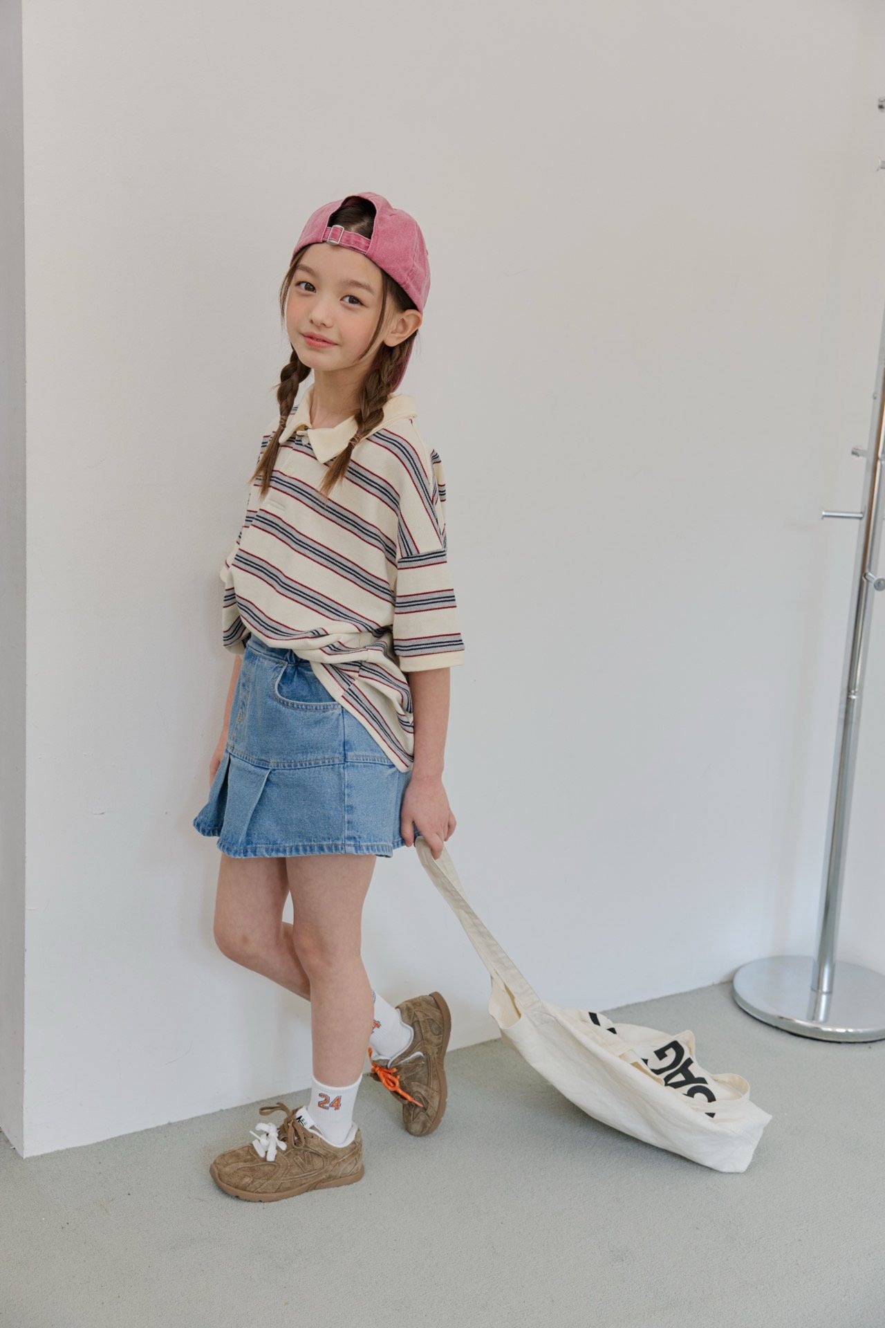 [DOREDORE] Striped PK polo shirt (17/19) / [도레도레] 단가라PK카라티 (17/19)