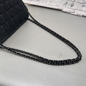 CHANEL シャネル 2.55 ターンロック レザー ショルダーバッグ 黒 A-13983