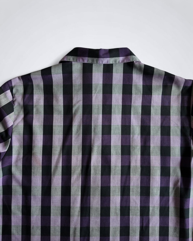1960s TRIUMPH BLOCK PLAID S/S SHIRT