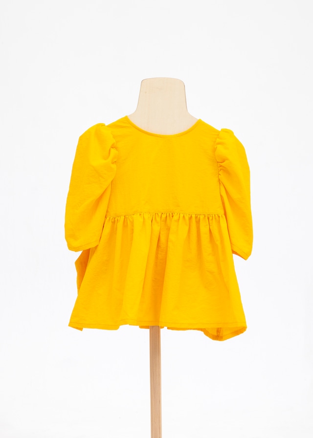 【24SS】folkmade（フォークメイド）light shell tops bright yellow(S/M/L)ブラウス