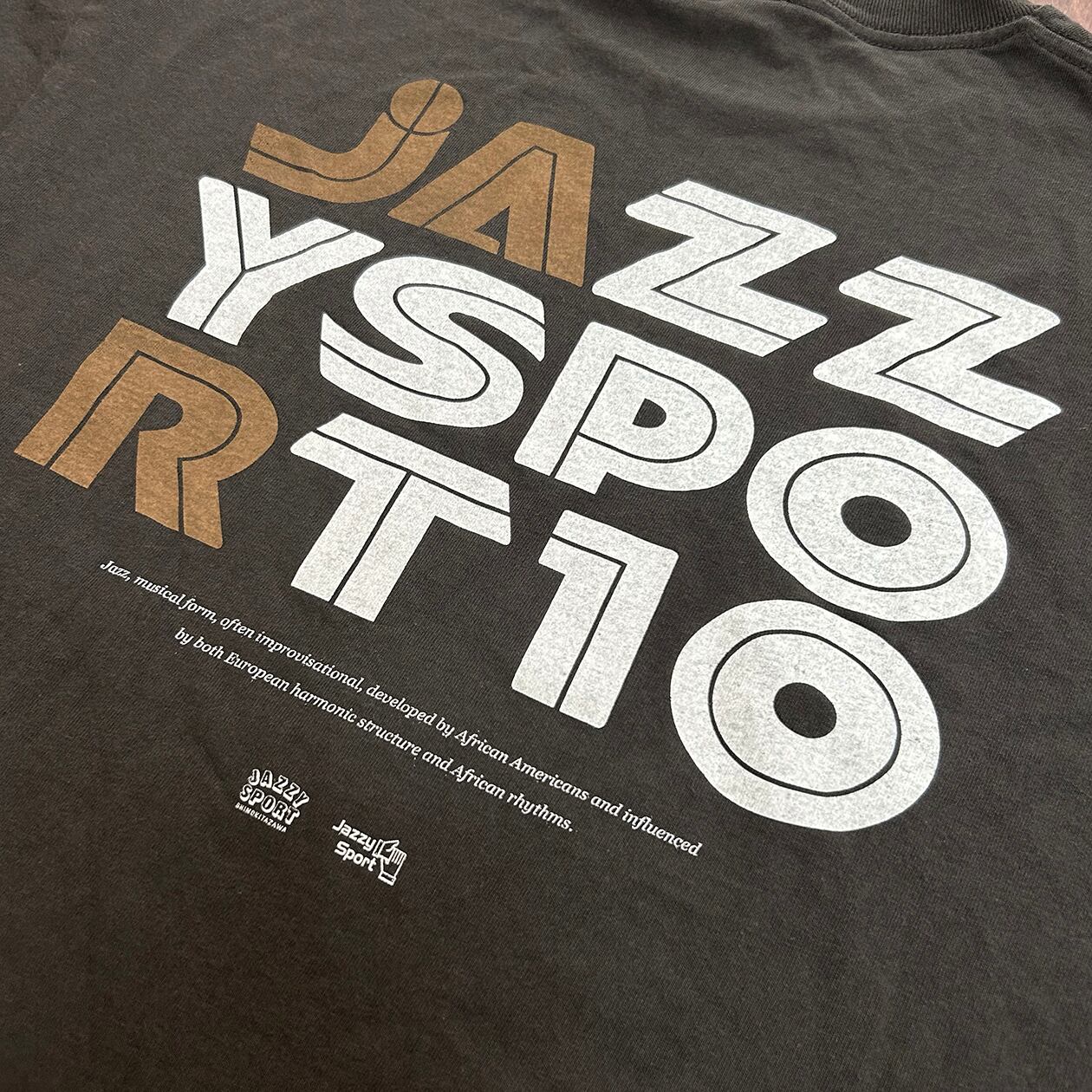 Jazzy Sport 下北沢店・10周年記念 Tシャツ／ヴィンテージブラック
