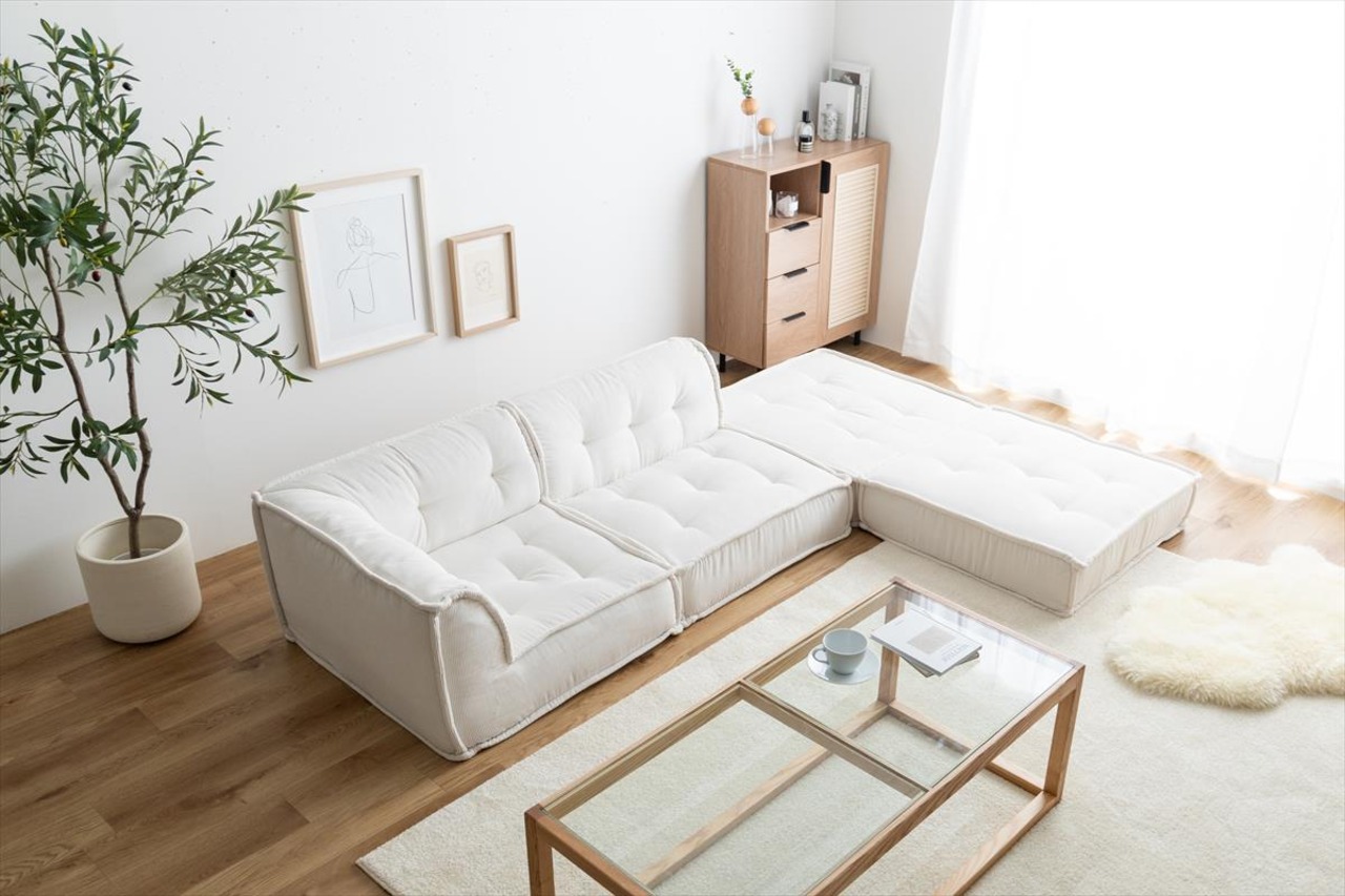 【2点セット】Chouchou 1人掛け+コーナーフロアソファ