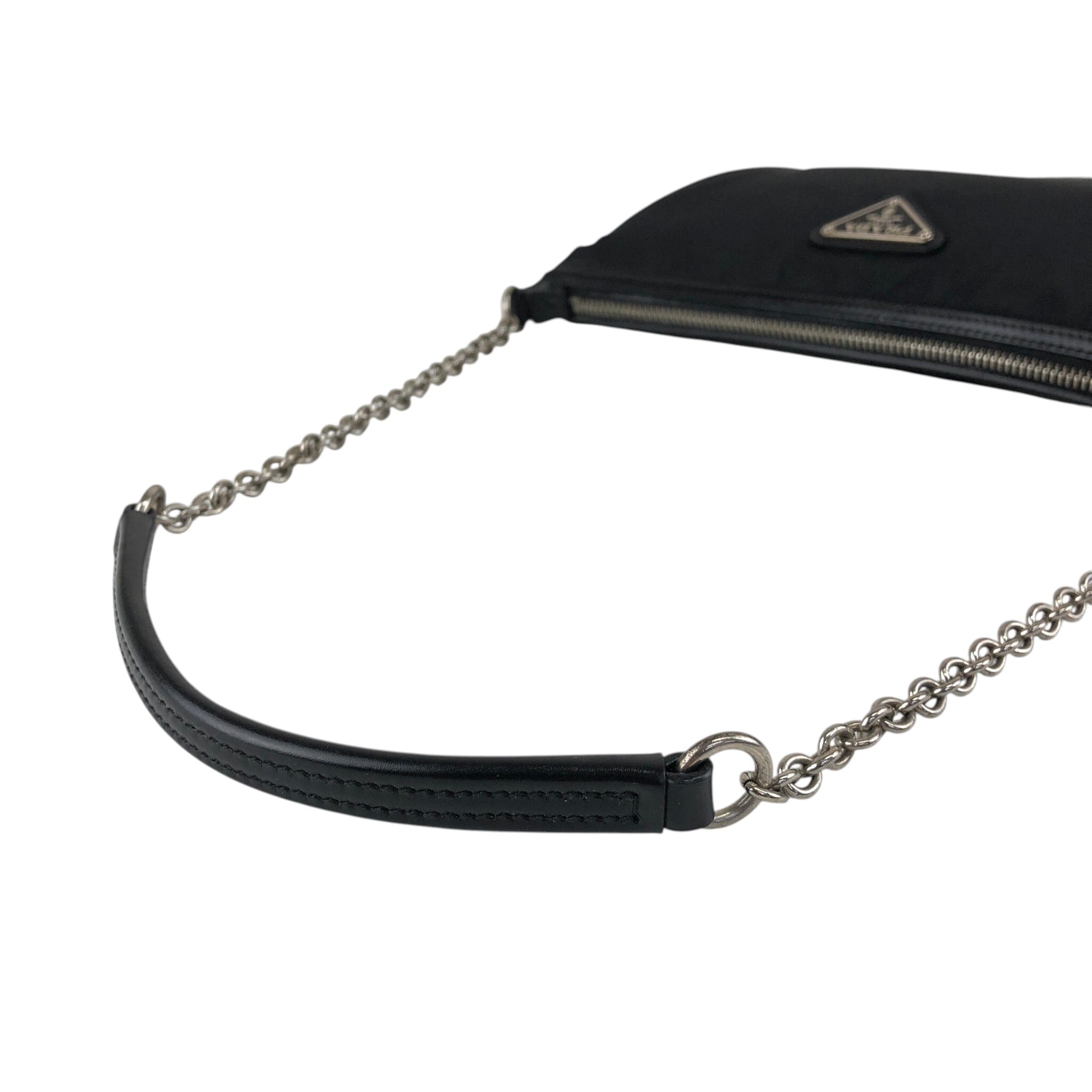 PRADA プラダ ショルダーバッグ ブラック トライアングルロゴ PVC