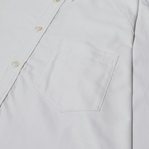 ( WHITE ) RAGLAN SLEEVE OXFORD SHIRT