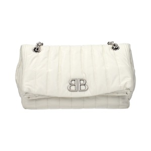 BALENCIAGA バレンシアガ レディース ショルダーバッグ レザー ホワイト