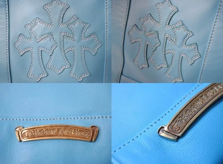 CHROME HEARTS クロムハーツ ミニ トートバッグ レザー クロスパッチ