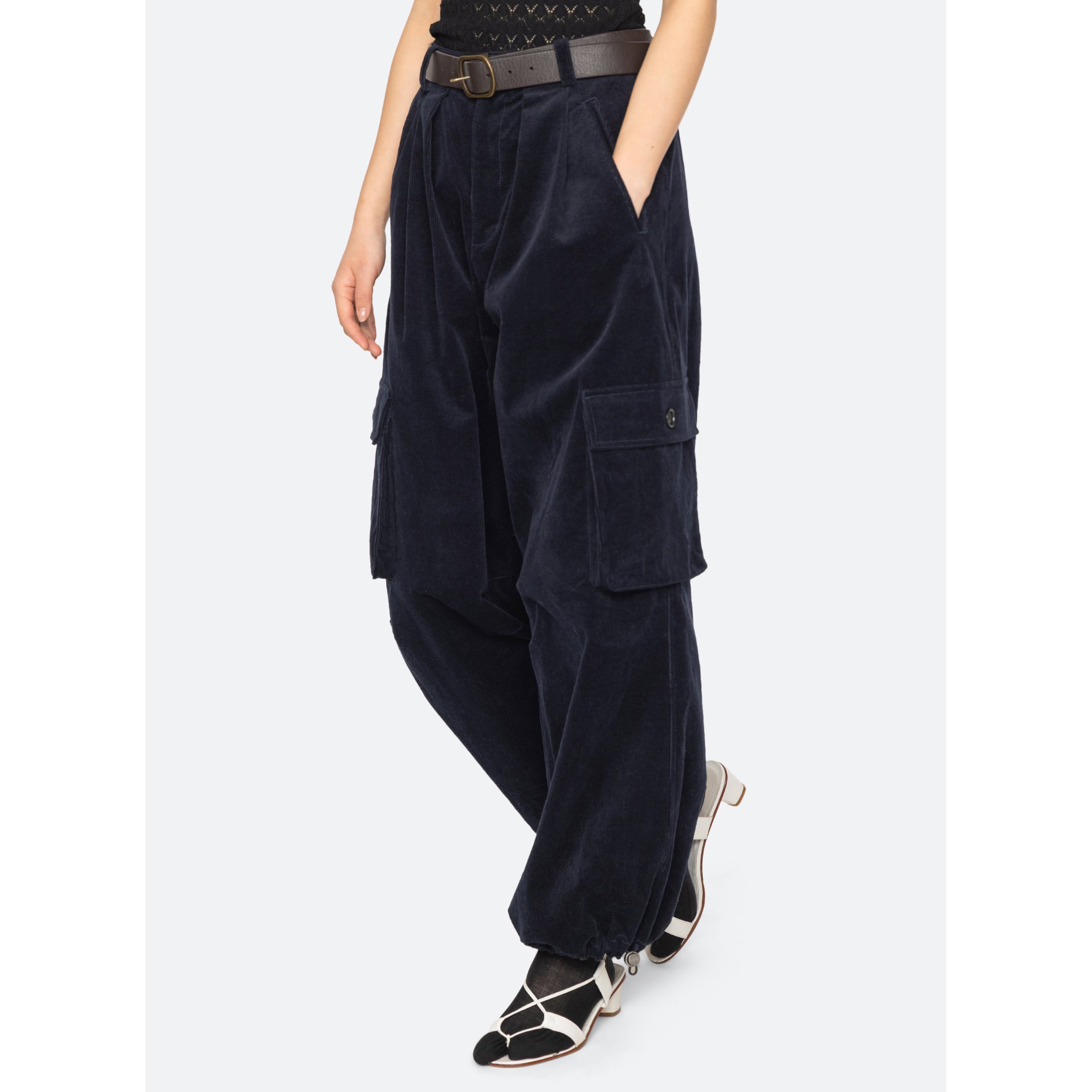 SEA NY GARRETT CORDUROY PANTS NAVY