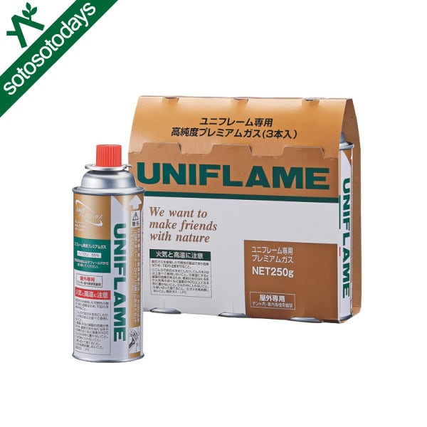 UNIFLAME（ユニフレーム） プレミアムガス（3本） | sotosotodays